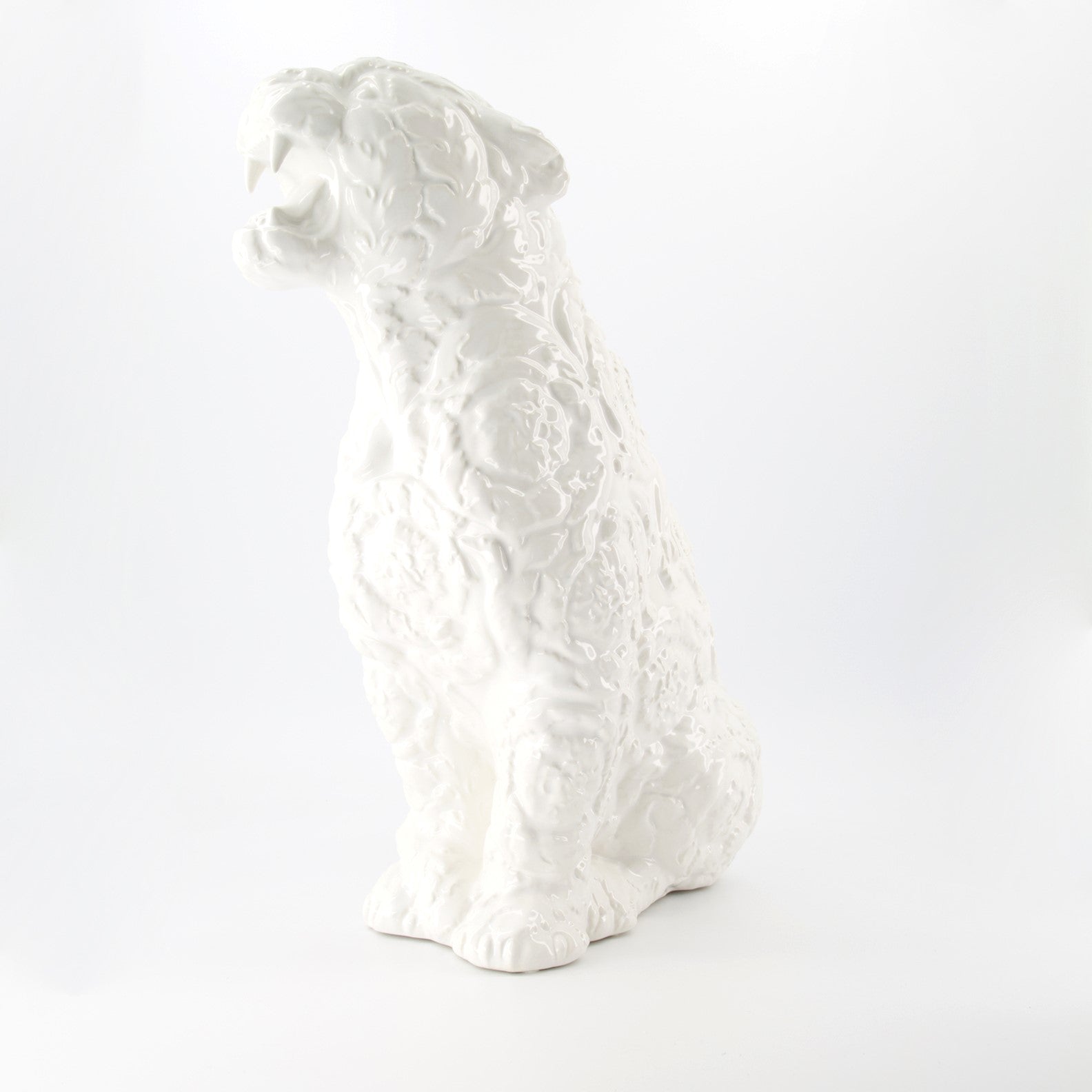 Versace, Cheetah Statue, Rokko White, Luxury Decor, High-End Gift