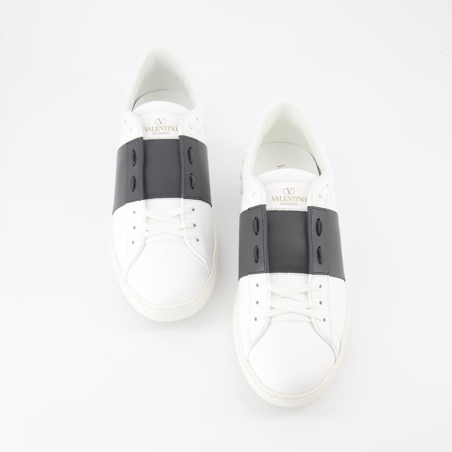 Valentino Garavani sneakers, luxury men's footwear, white-grey sneakers, designer sneakers, Valentino shoes