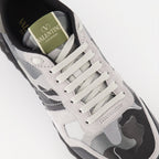 Valentino Garavani, Rockrunner sneakers, grey sneakers, luxury men's footwear, designer sneakers
