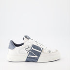 Valentino sneakers, luxury men's shoes, white and blue sneakers, VL7N sneakers, designer footwear
