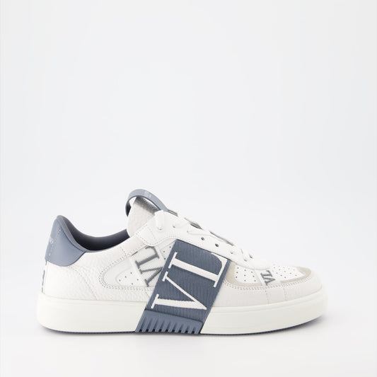 Valentino sneakers, luxury men's shoes, white and blue sneakers, VL7N sneakers, designer footwear