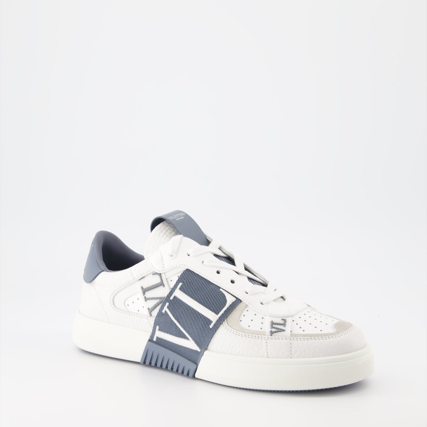 Valentino sneakers, luxury men's shoes, white and blue sneakers, VL7N sneakers, designer footwear