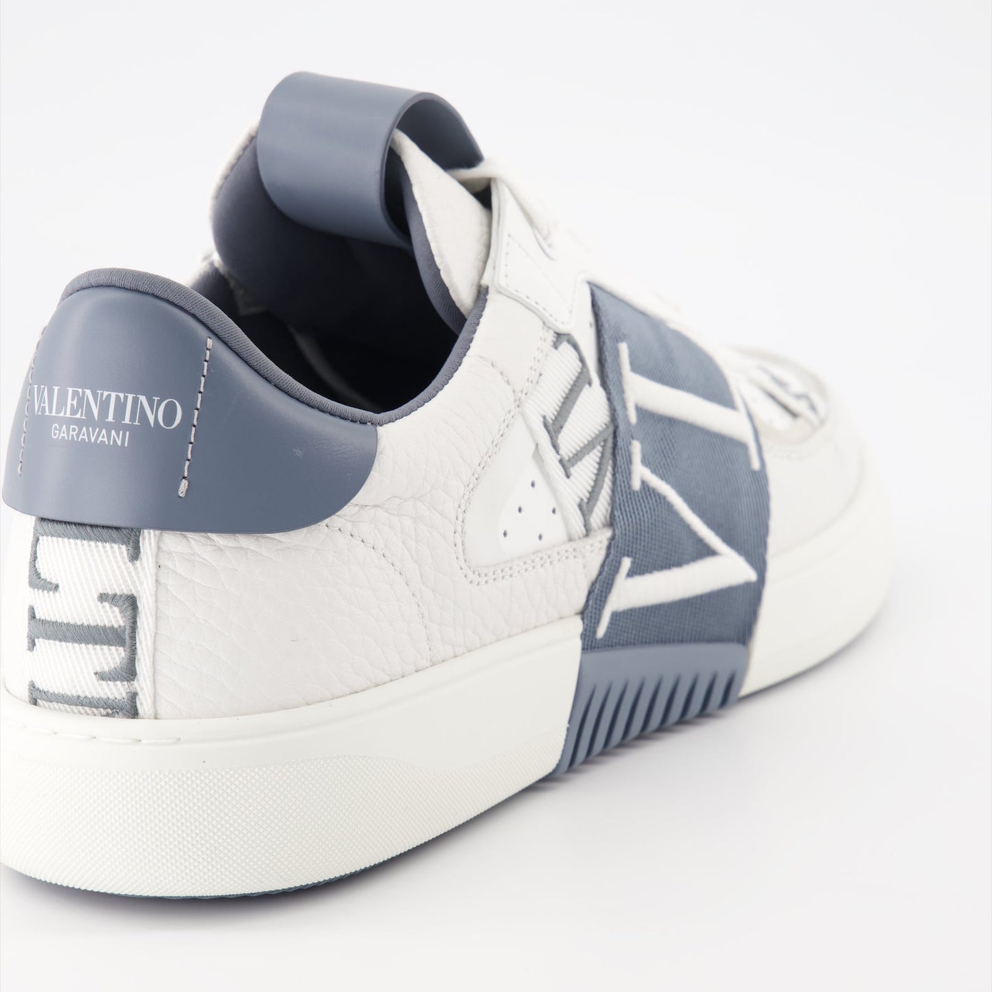 Valentino sneakers, luxury men's shoes, white and blue sneakers, VL7N sneakers, designer footwear