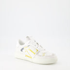 Valentino Garavani, women's luxury sneakers, VL7N white gold, designer sneakers, high-end footwear