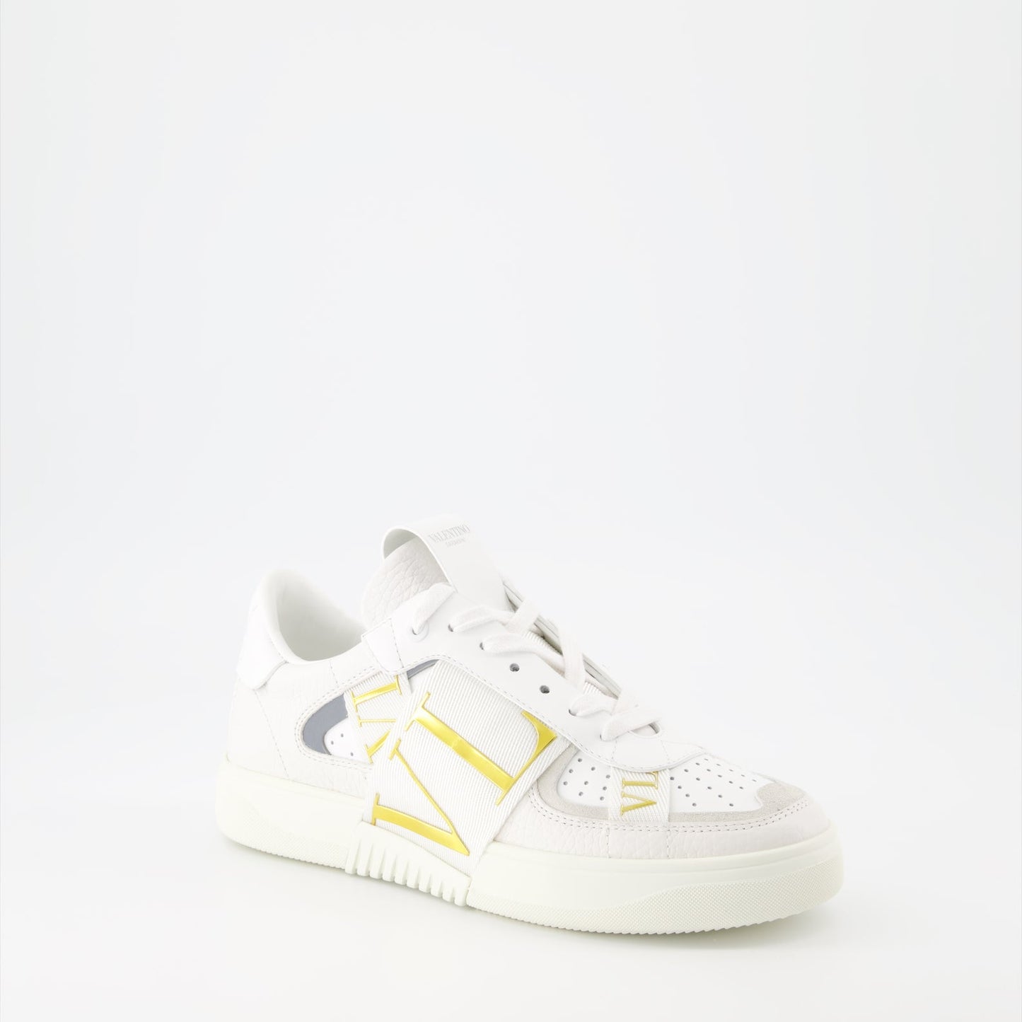 Valentino Garavani, women's luxury sneakers, VL7N white gold, designer sneakers, high-end footwear