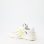 Valentino Garavani, women's luxury sneakers, VL7N white gold, designer sneakers, high-end footwear
