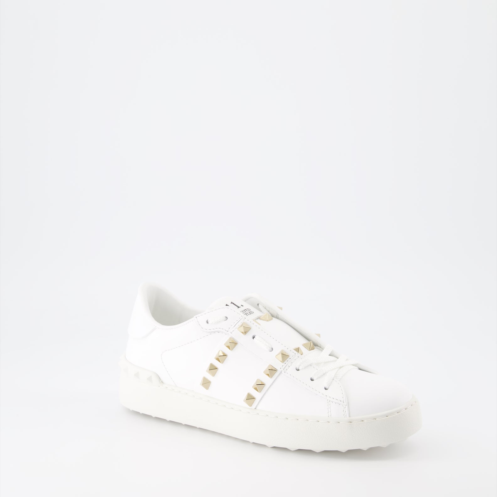 Valentino Garavani, Open Rockstud Sneakers, Luxury Women's Sneakers, Designer Footwear, Fashion Sneakers