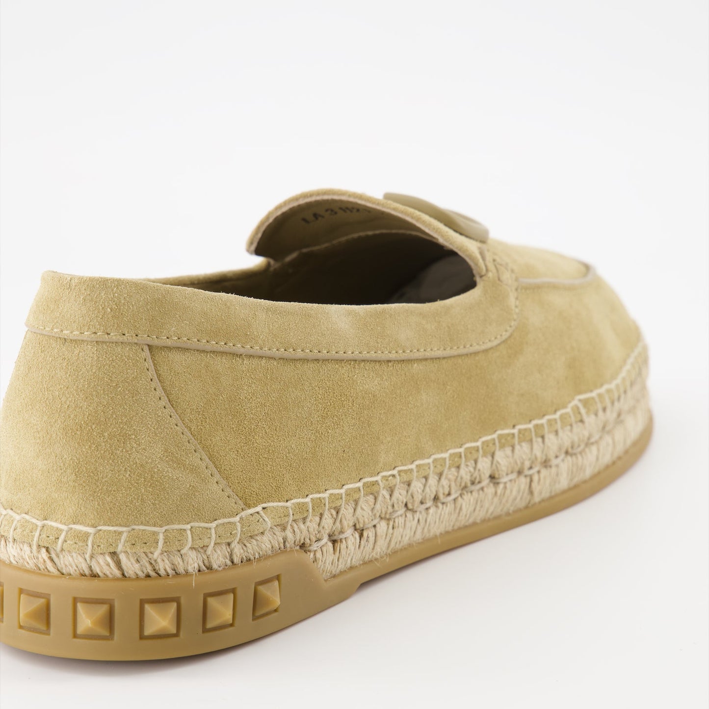 Valentino Garavani, men's espadrilles, beige suede footwear, luxury casual shoes, high-end men's fashion