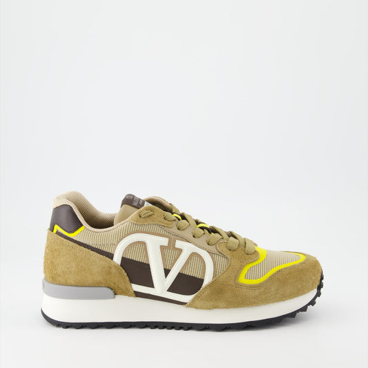 Valentino Garavani, VLogo Pace Sneakers, Beige Sneakers, Luxury Men's Footwear, High-end Men's Shoes