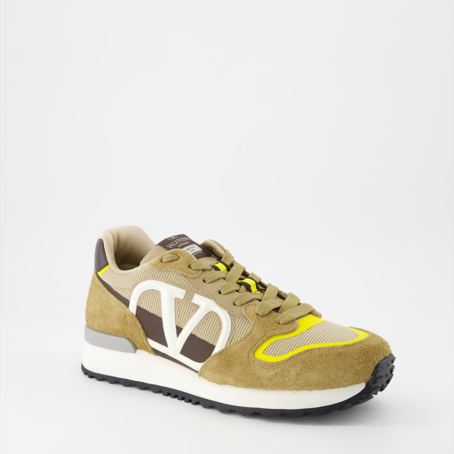 Valentino Garavani, VLogo Pace Sneakers, Beige Sneakers, Luxury Men's Footwear, High-end Men's Shoes