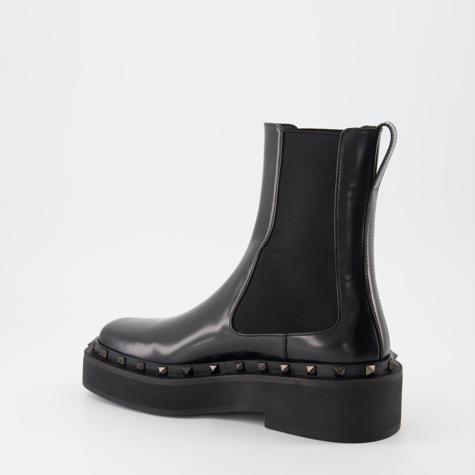 Valentino Garavani, Rockstud, Leather Ankle Boots, Luxury Footwear, Designer Boots