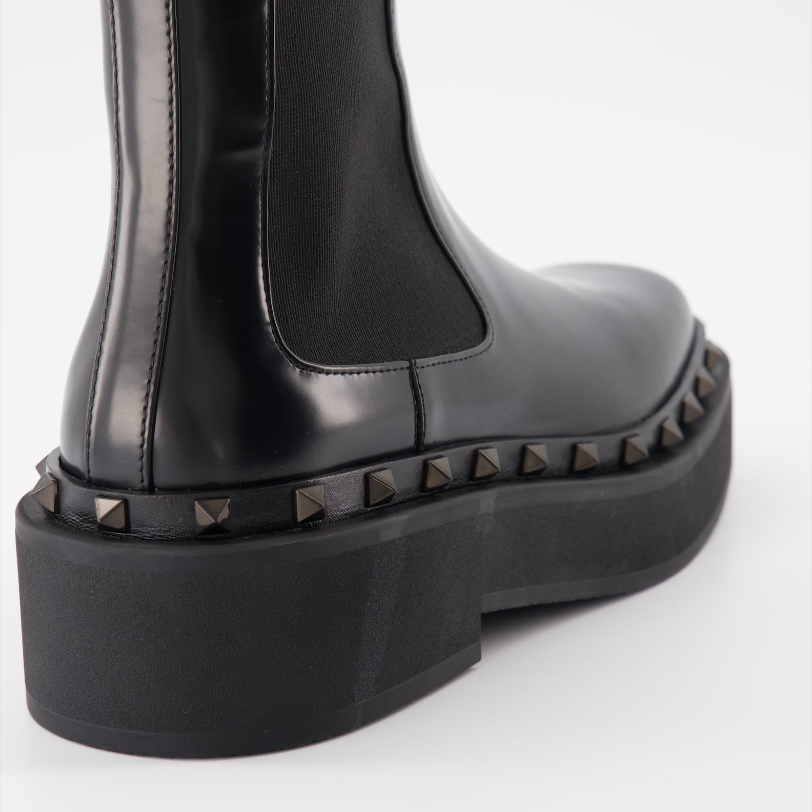 Valentino Garavani, Rockstud, Leather Ankle Boots, Luxury Footwear, Designer Boots