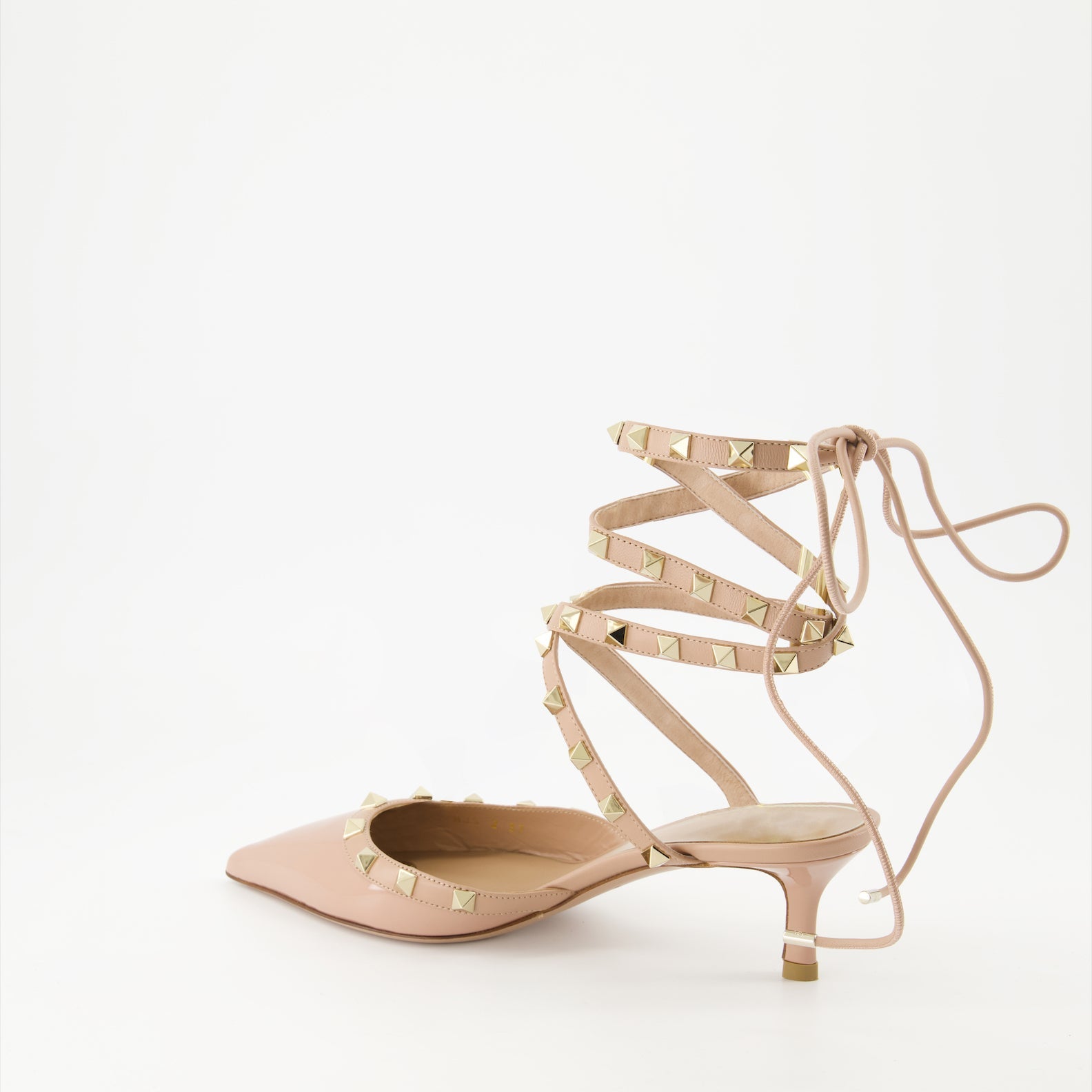 Valentino Garavani Rockstud, patent leather pumps, luxury women's shoes, high-heeled pumps, designer footwear