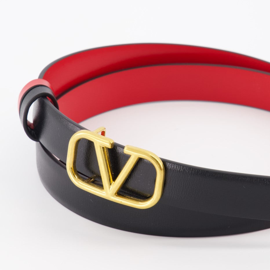 Valentino Garavani, Reversible belt, VLogo belt, Luxury women’s accessories, Designer belt