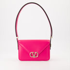 Valentino Garavani, VLogo envelope bag, pink luxury bag, designer women's accessories, high-end fashion