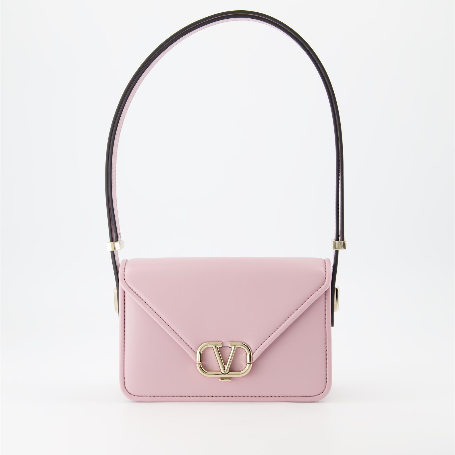 Valentino Garavani, light pink bag, VLogo bag, luxury envelope bag, women's designer bag