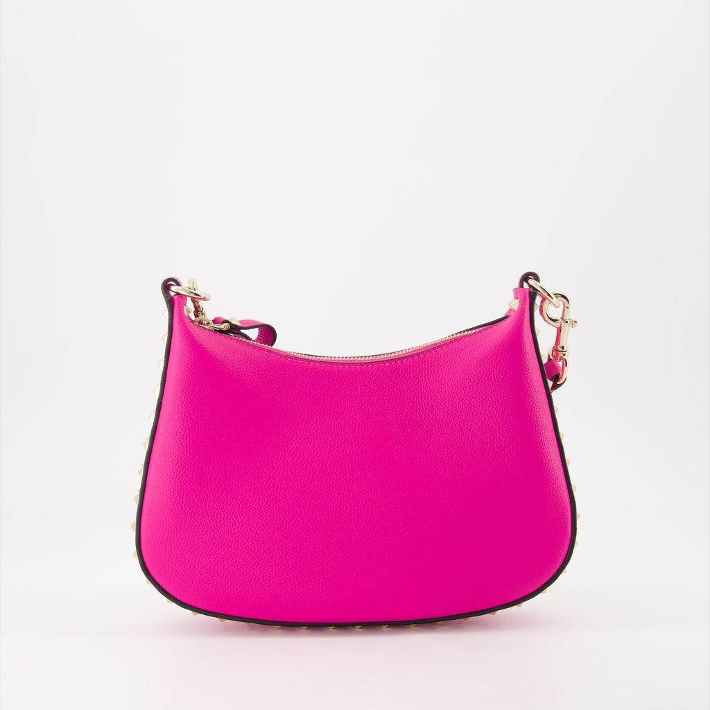 Valentino Garavani, Pink Hobo Bag, Luxury Women's Bag, Designer Handbag, Elegant Accessories
