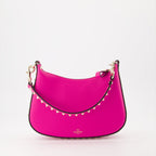 Valentino Garavani, Pink Hobo Bag, Luxury Women's Bag, Designer Handbag, Elegant Accessories