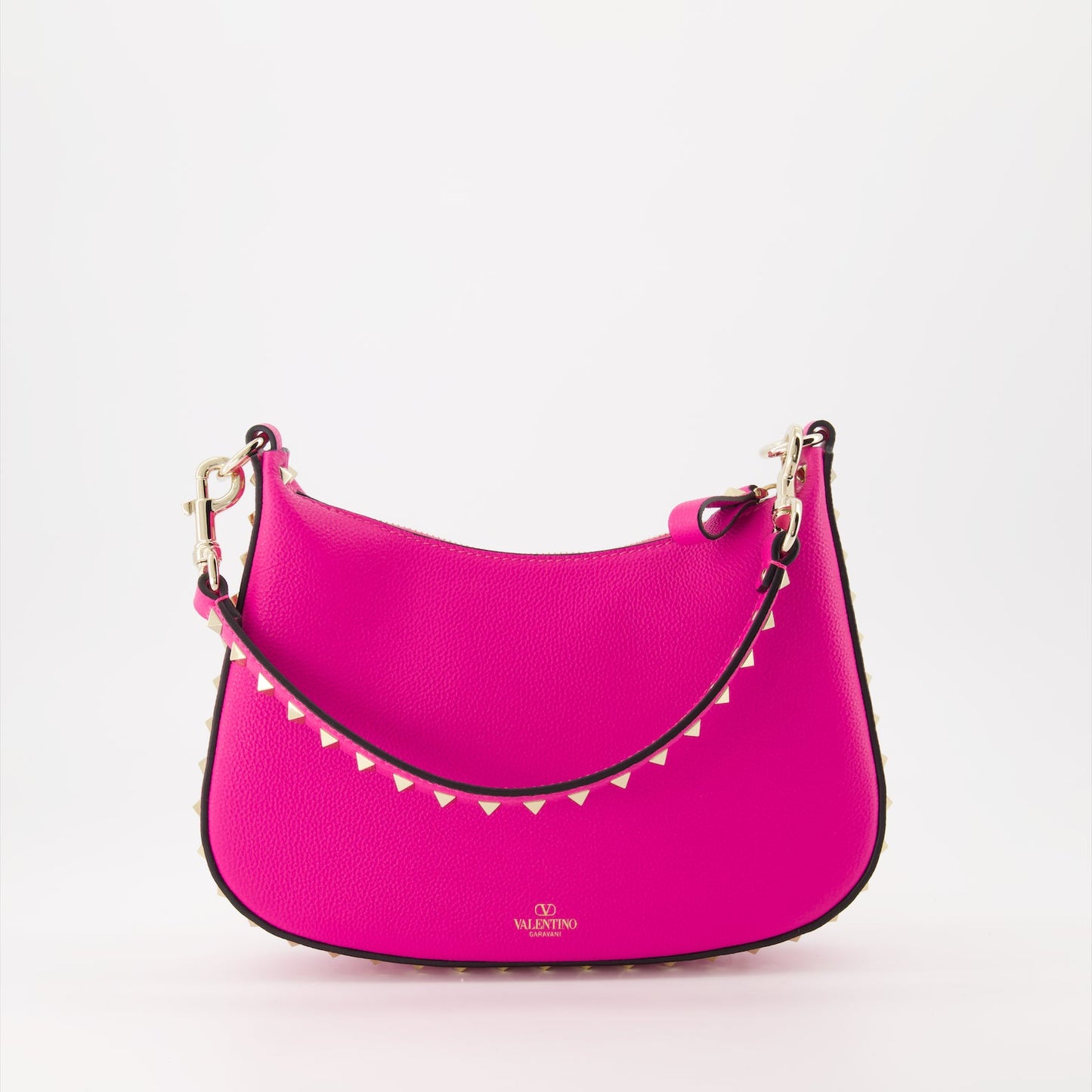 Valentino Garavani, Pink Hobo Bag, Luxury Women's Bag, Designer Handbag, Elegant Accessories