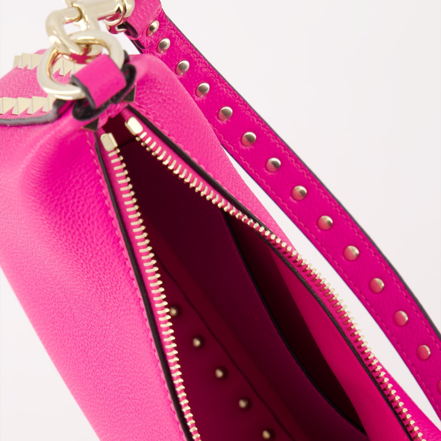 Valentino Garavani, Pink Hobo Bag, Luxury Women's Bag, Designer Handbag, Elegant Accessories