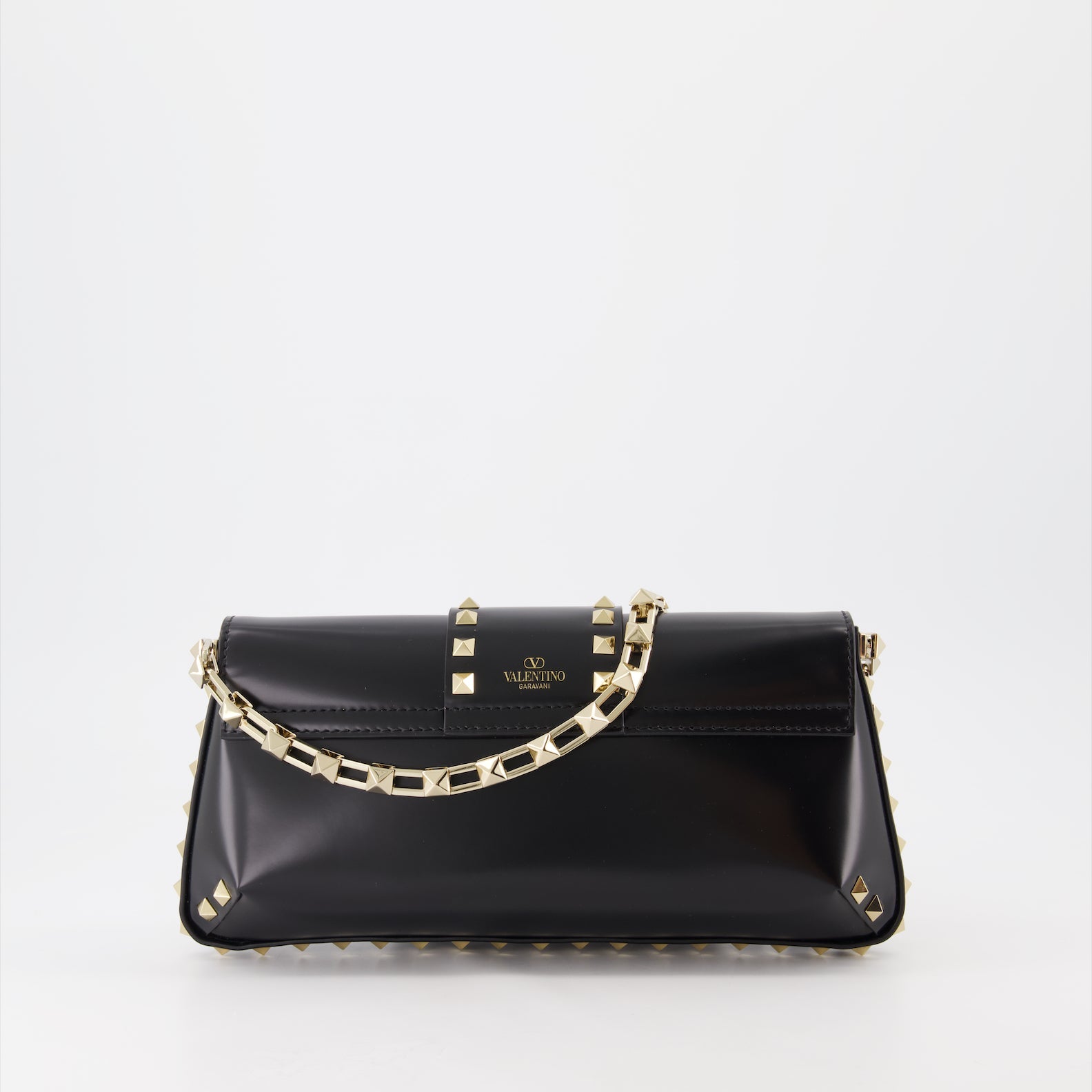 Valentino Garavani, Rockstud, leather bag, luxury accessories, black handbag