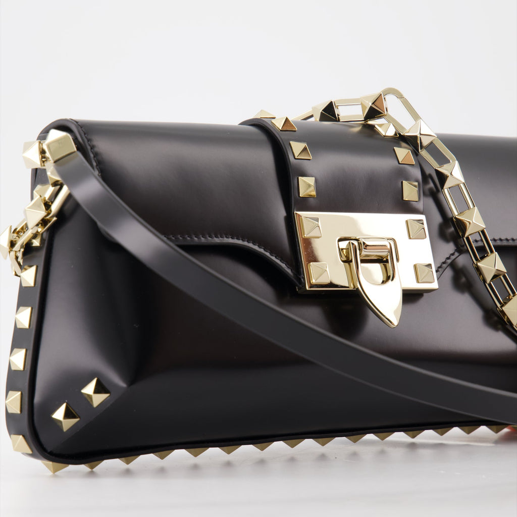 Valentino Garavani, Rockstud, leather bag, luxury accessories, black handbag
