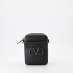 Valentino Garavani, Locò Noir Bag, luxury women's bags, designer accessories, black leather bag