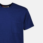 Immagine della T-shirt classica OB blu di Orlebar Brown per uomini - Stagione Autunno-Inverno 2023 - Vista dettagli 1
