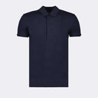 Orlebar Brown, Polo Sebastian, Luxury Polo, Men's Fashion, Elegant Blue Polo