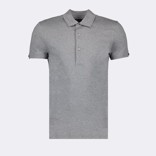 Orlebar Brown, Polo Sebastian, luxury men's polo, grey polo shirt, designer menswear