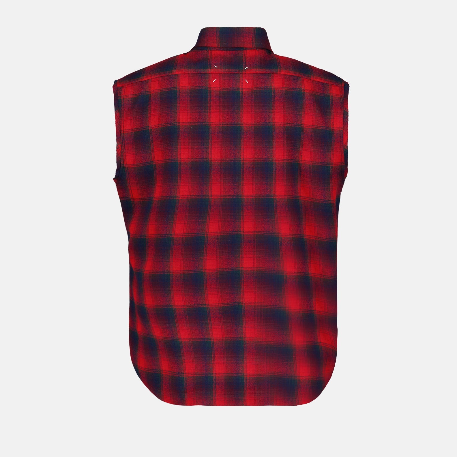 Maison Margiela, red checkered shirt, luxury menswear, designer shirts, high-end fashion