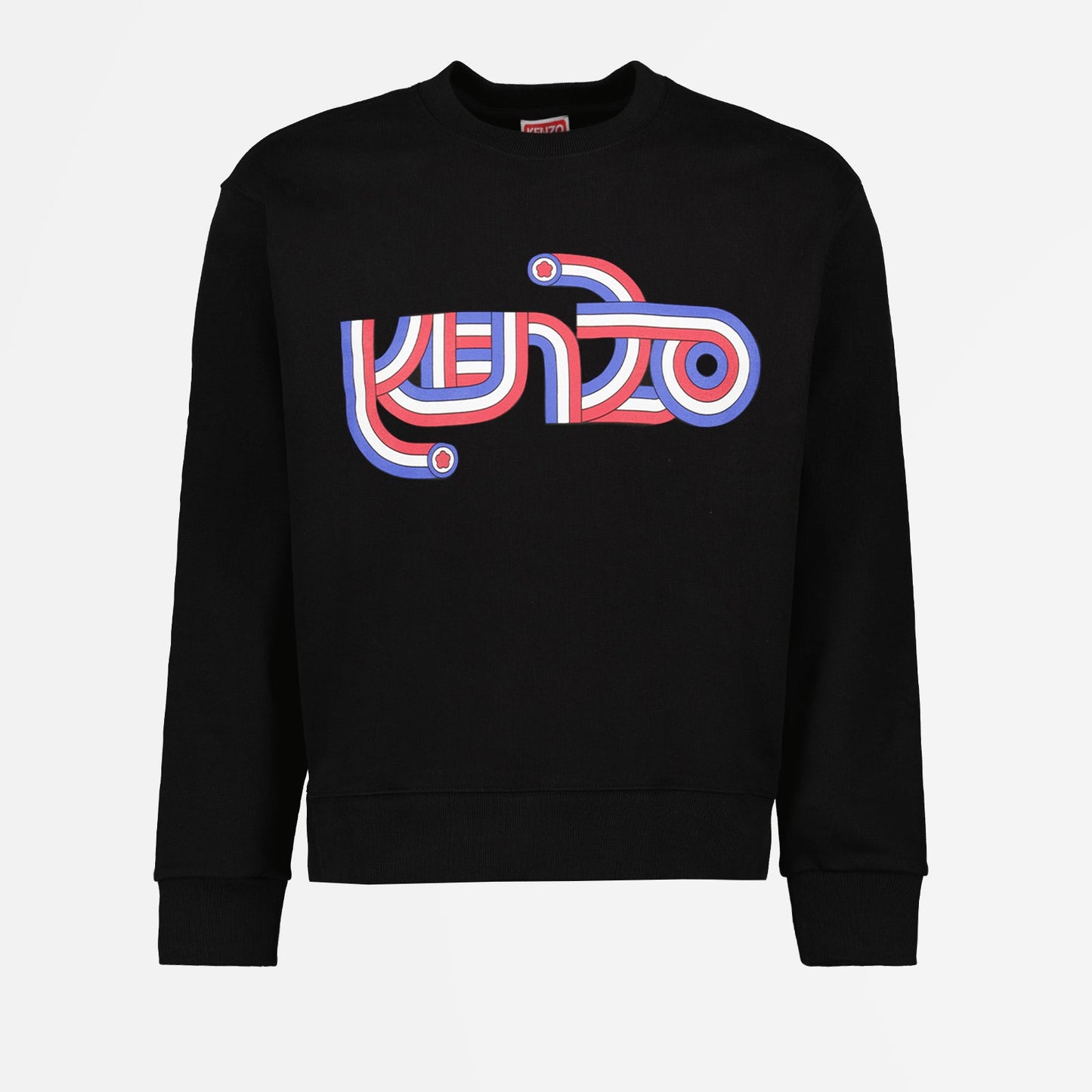 Kenzo sweatshirt, black logo sweatshirt, luxury men's fashion, high-end apparel, designer men's clothing