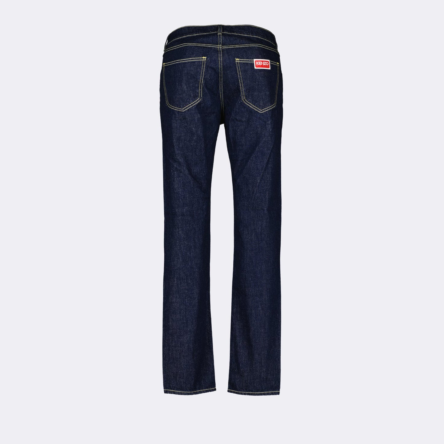 Kenzo jeans, luxury denim, straight leg jeans, blue denim, high-end fashion