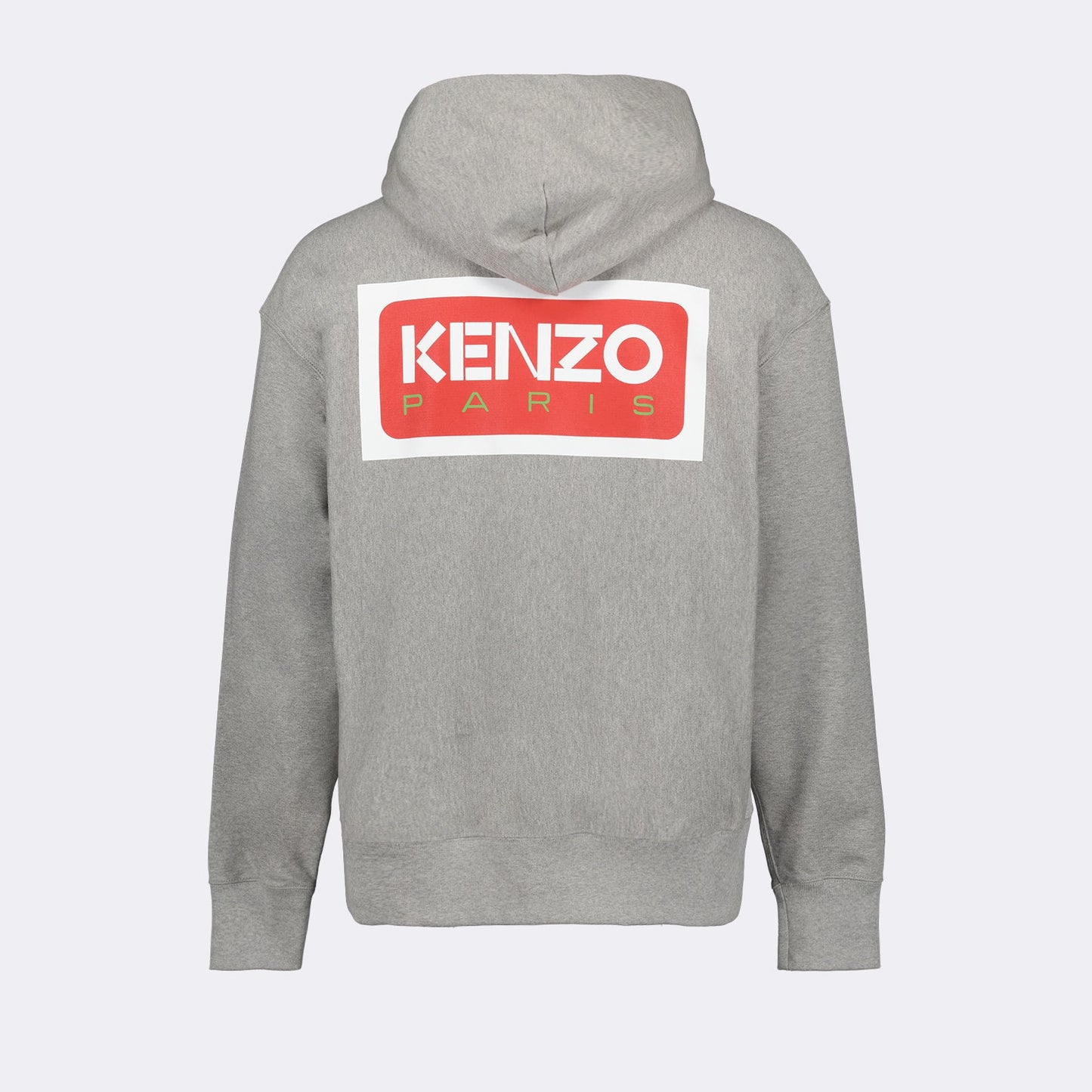 Kenzo grey hoodie, men's luxury fashion, designer logo hoodie, Kenzo men's apparel, high-end hoodie