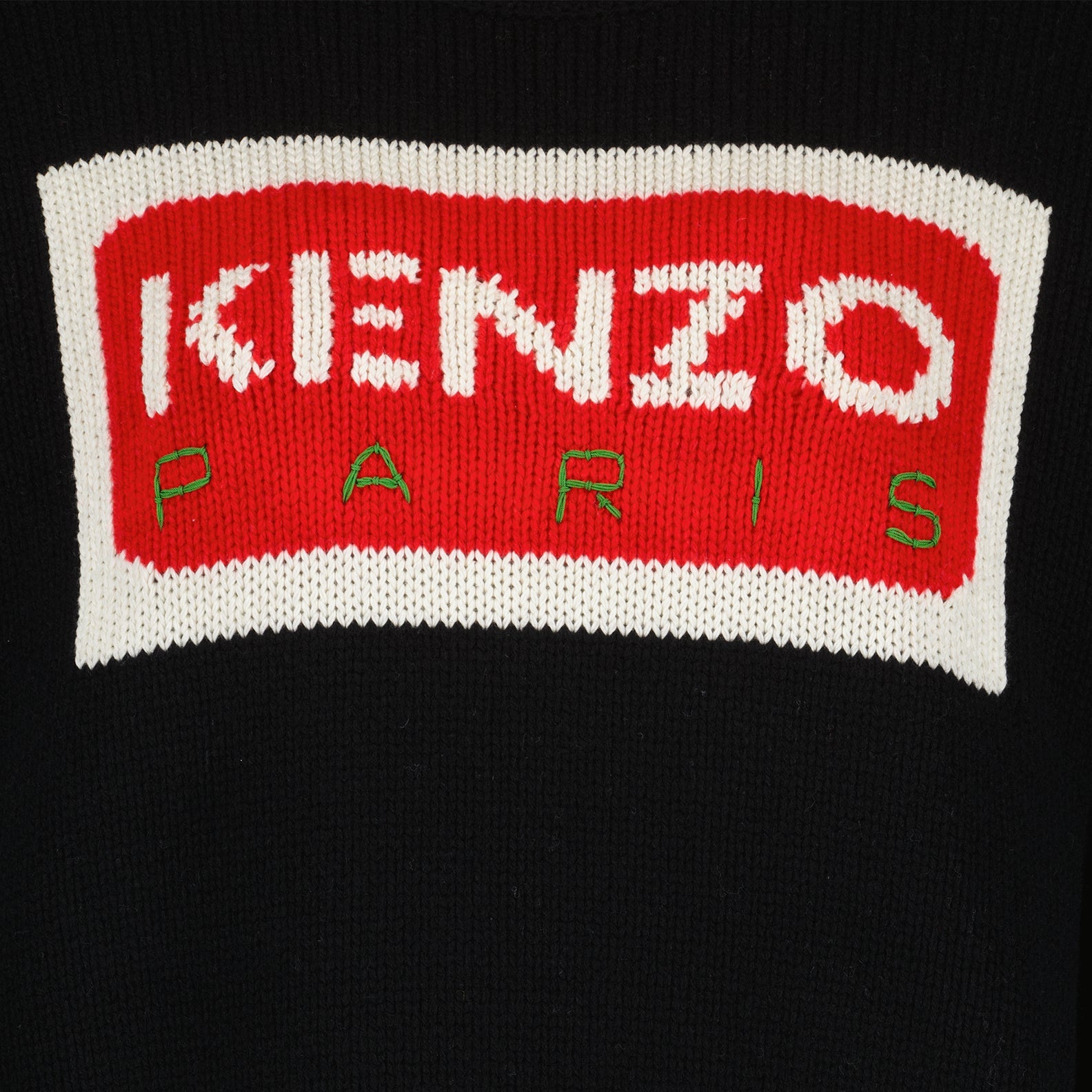 Kenzo, Paris Black Sweater, Luxury Women's Sweater, Designer Clothing, Kenzo Paris