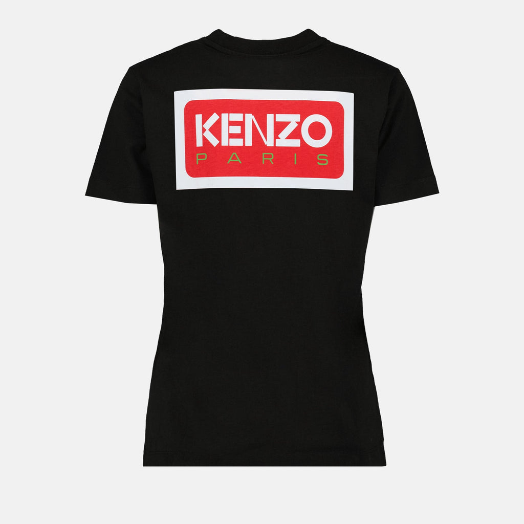 Kenzo, Women's T-shirt, Luxury fashion, Logo T-shirt, Black T-shirt