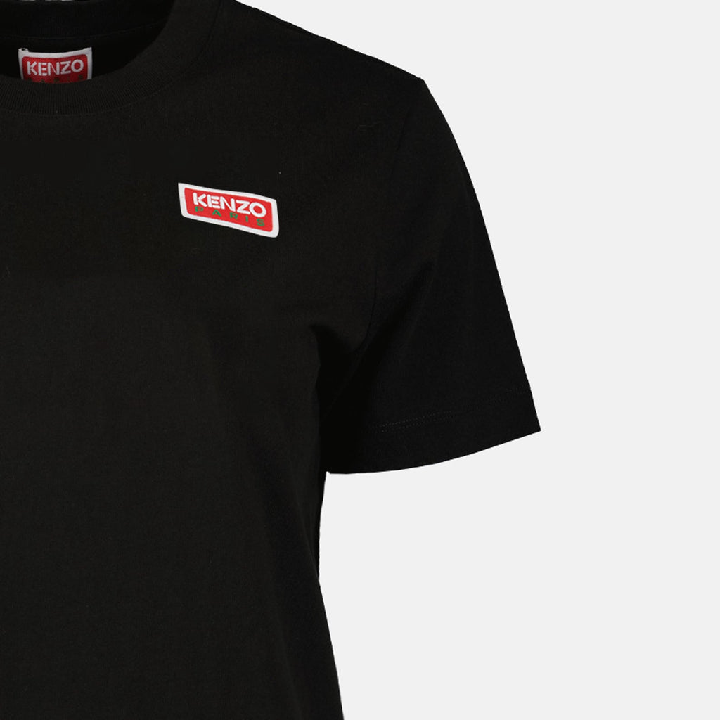 Kenzo, Women's T-shirt, Luxury fashion, Logo T-shirt, Black T-shirt