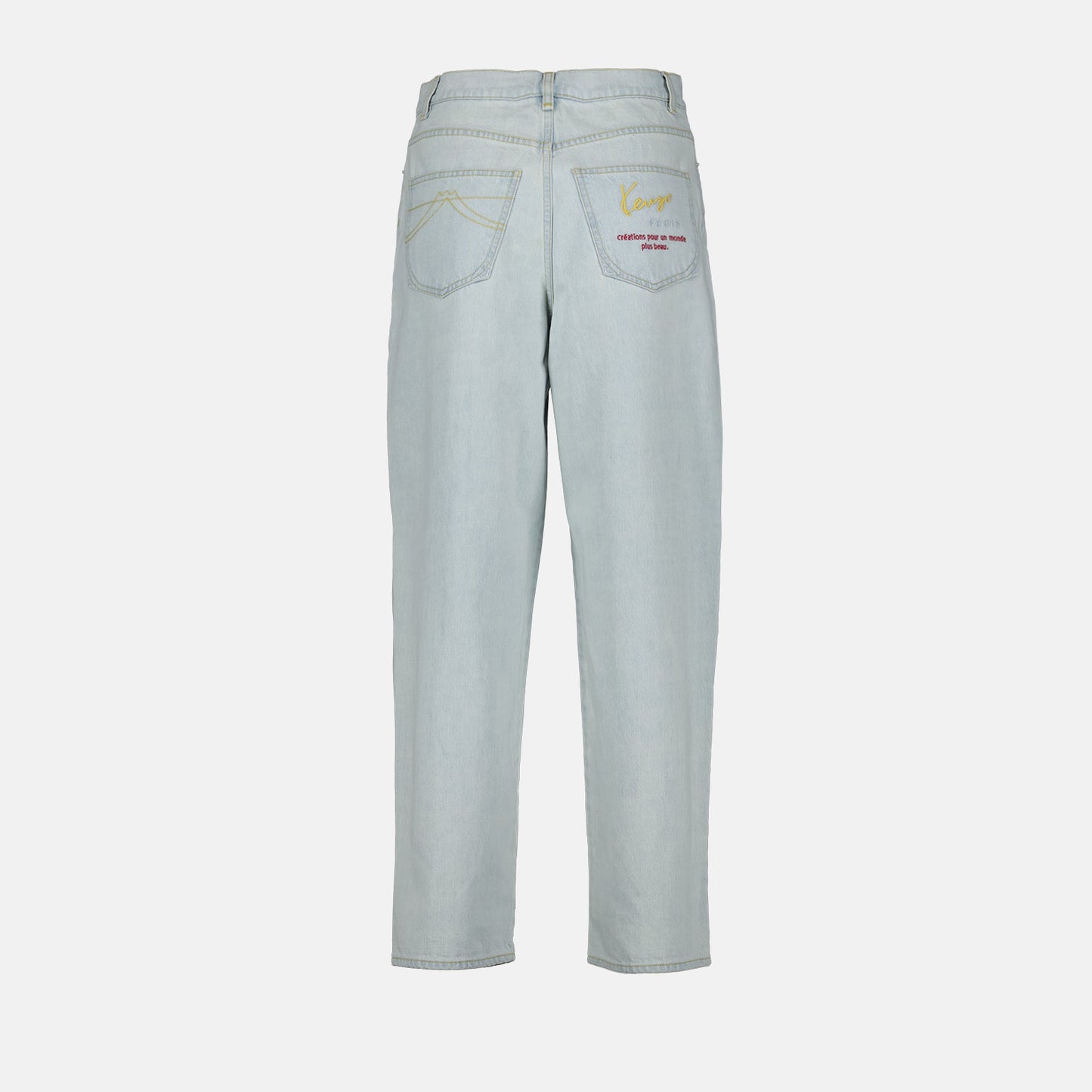 Kenzo, Women's jeans, Light blue jeans, Luxury fashion, High-end denim