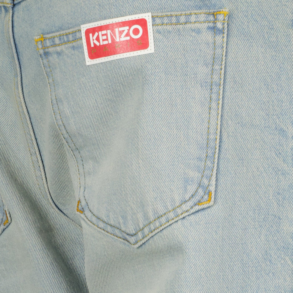 Kenzo jeans, straight-leg denim, luxury denim, designer pants, premium denim