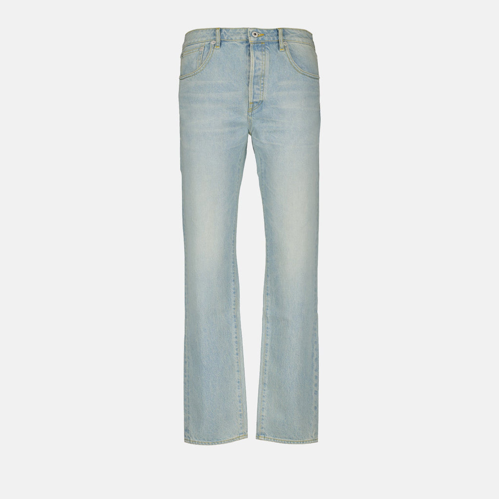 Kenzo jeans, straight-leg denim, luxury denim, designer pants, premium denim