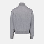 Kenzo pullover, grey pullover, luxury menswear, designer pullover, high-end fashion