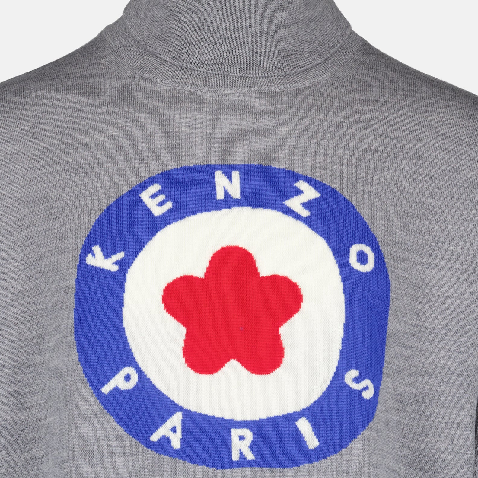 Kenzo pullover, grey pullover, luxury menswear, designer pullover, high-end fashion
