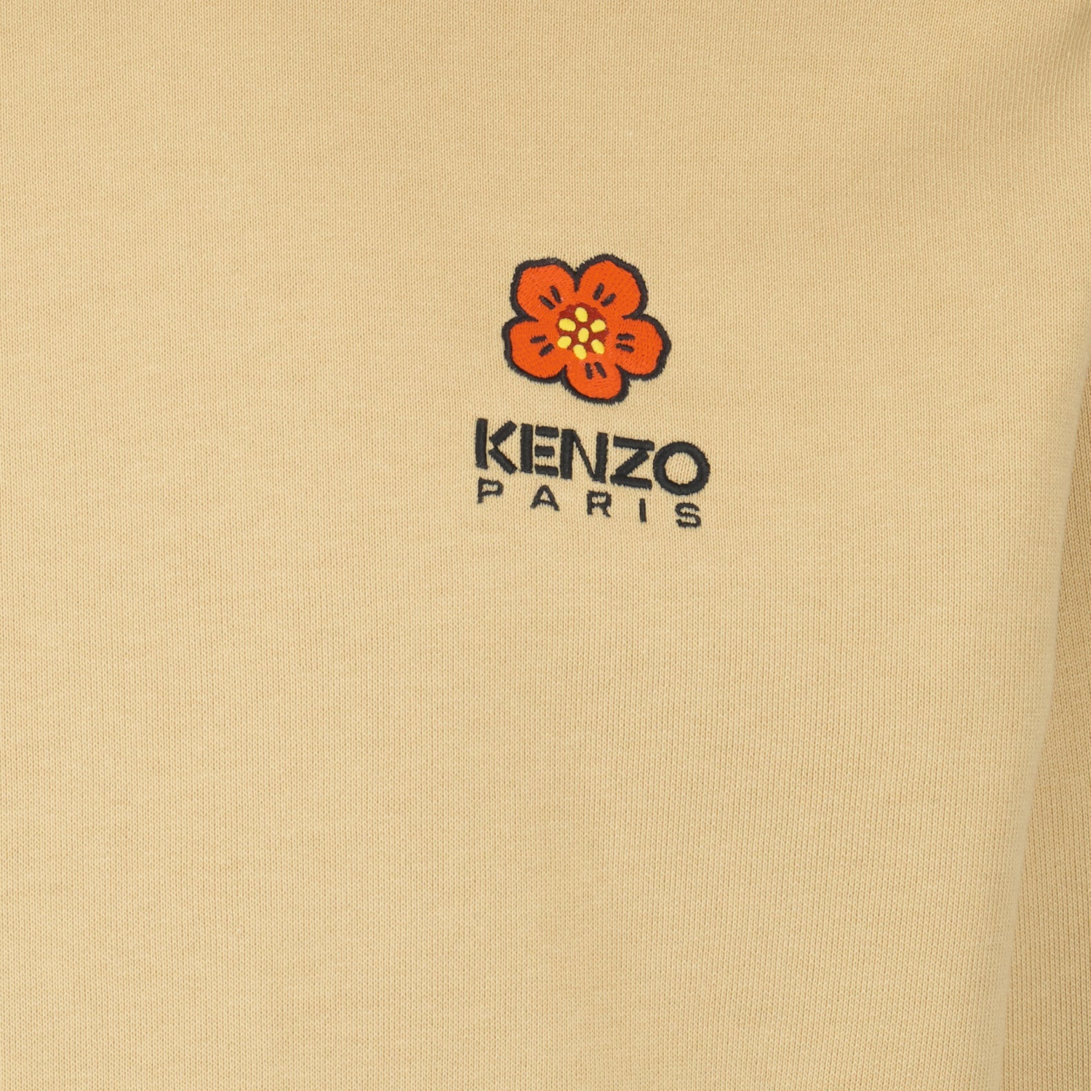 Kenzo hoodie, luxury men's fashion, Boke Flower design, beige hoodie, high-end streetwear