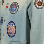 denim jacket, Kenzo, luxury fashion, casual sophistication, high-end clothing