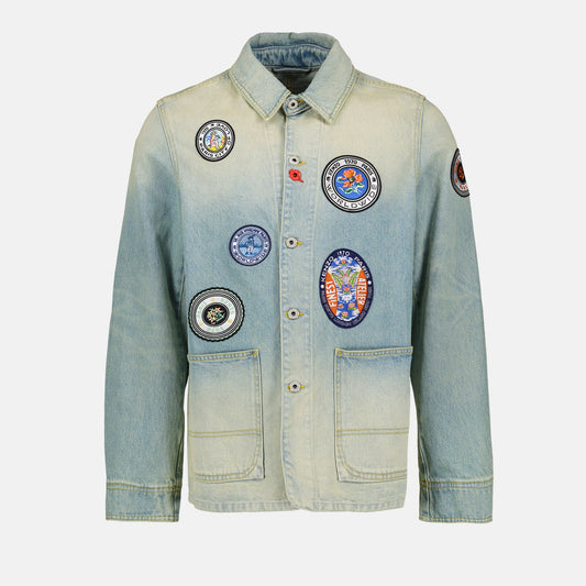 denim jacket, Kenzo, luxury fashion, casual sophistication, high-end clothing