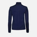 Kenzo sweater, luxury turtleneck, women's knitwear, high-end fashion, blue pullover