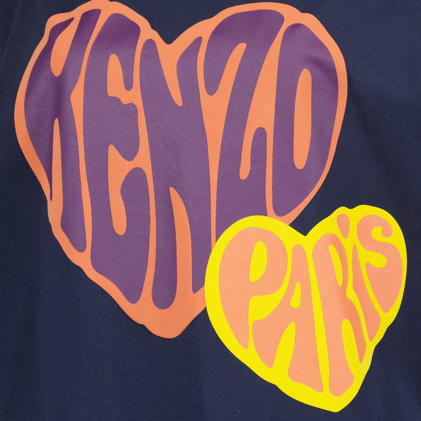 Kenzo Paris, women's T-shirt, luxury fashion, heart design, high-end clothing