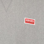 Kenzo, grey logo sweatshirt, men's luxury wear, high-end fashion, designer sweatshirt
