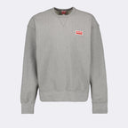 Kenzo, grey logo sweatshirt, men's luxury wear, high-end fashion, designer sweatshirt