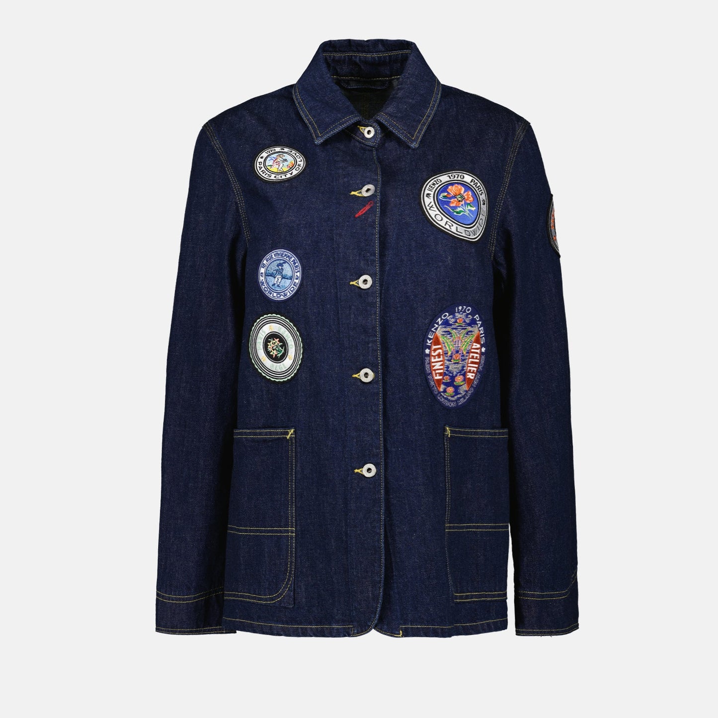 Kenzo, Denim Jacket, Embroidered, Luxury Fashion, Designer Wear